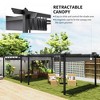 13' x 13' Aluminum Retractable Pergola Canopy, Outdoor Pergola for Garden, Patio, Deck - 4 of 4