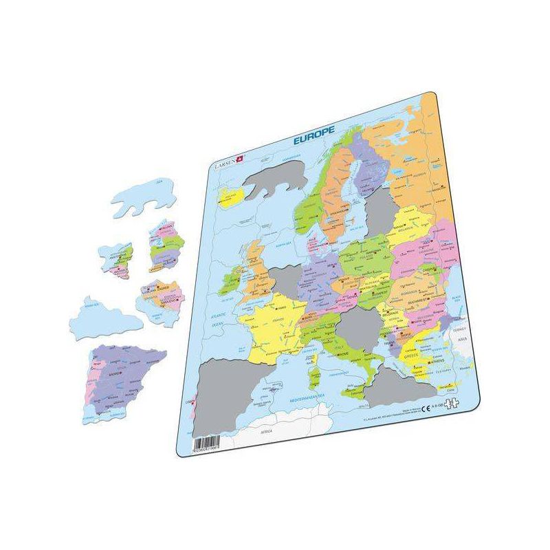 Larsen Puzzles Europe Map Kids Jigsaw Puzzle - 37pc, 3 of 6