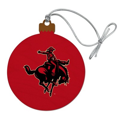 Northwestern Oklahoma State Primary Wood Christmas Tree Holiday Ornament