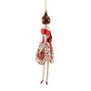 Italian Ornaments 6.75 In Kylie In Red & White Dress Ornament Italian Diva Couture Tree Ornaments - 3 of 3
