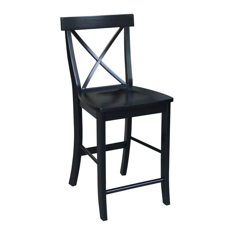 24" Martha X Back Counter Height Barstool - International Concepts, 4 of 11