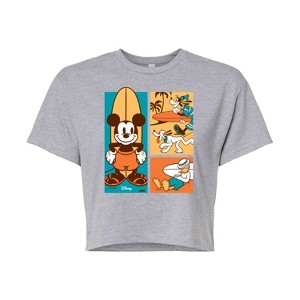 Women's - Disney - Mickey & Friends Cropped Graphic T-Shirt - 1 of 4