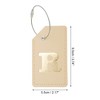 Unique Bargains Luggage Tag Khaki 1 Pc - 2 of 4