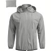 COOFANDY Men's Packable Rain Jacket Lightweight Waterproof Raincoat with Hood Travel Hiking Golf Windbreaker - 4 of 4