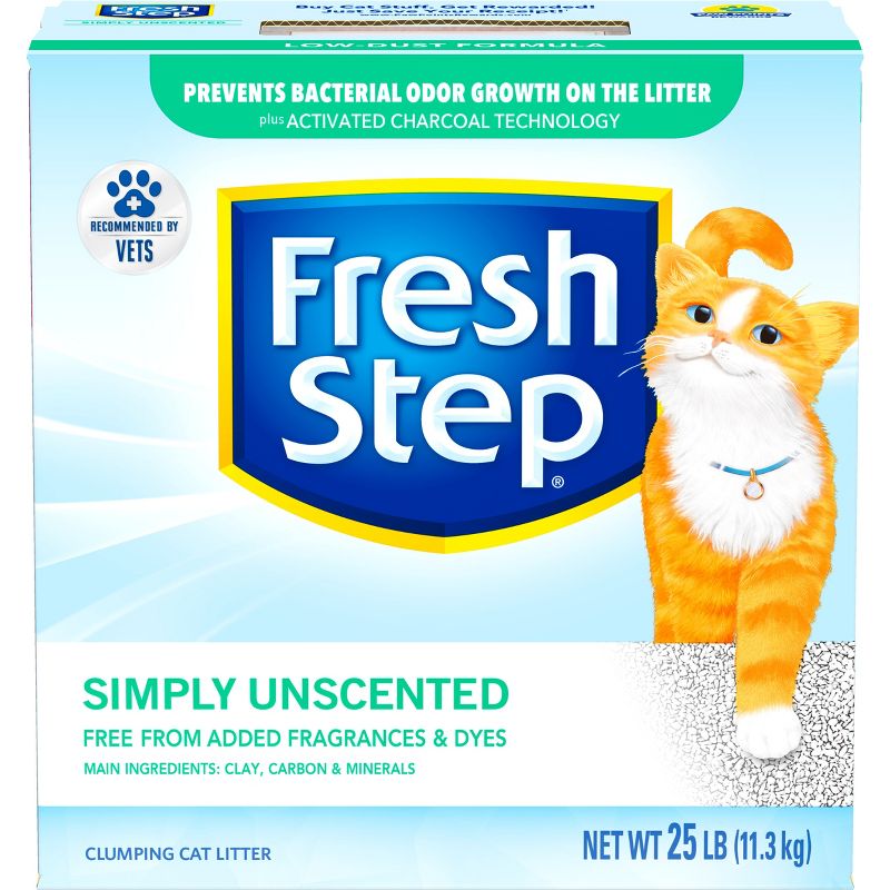 Fresh Step - Simply Unscented Litter - Clumping Cat Litter - 25lbs, 3 of 17