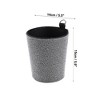 Unique Bargains Car Trash Can Portable Air Vent Rhinestone Faux Leather Trash Bin White 1 Pcs - 4 of 4