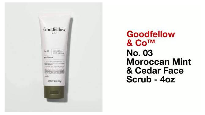 Moroccan Mint &#38; Cedar Face Scrub - 4oz - Goodfellow &#38; Co&#8482;, 2 of 6, play video