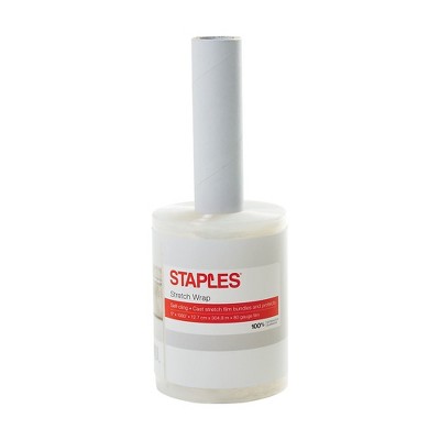 Staples Hand-Held Mini Stretch Film Dispenser 5" X 1000' (16859)