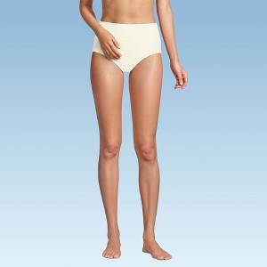 Lands' End Women's High Waisted Bikini Bottoms - 1 of 4