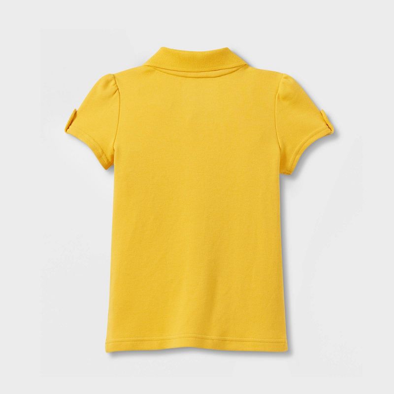 Toddler Girls' Short Sleeve Interlock Uniform Polo Shirt - Cat & Jack™, 2 of 4