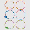 Girls' Squishmallows 6pk Elastic Band Friendship Bracelets - 2 of 3