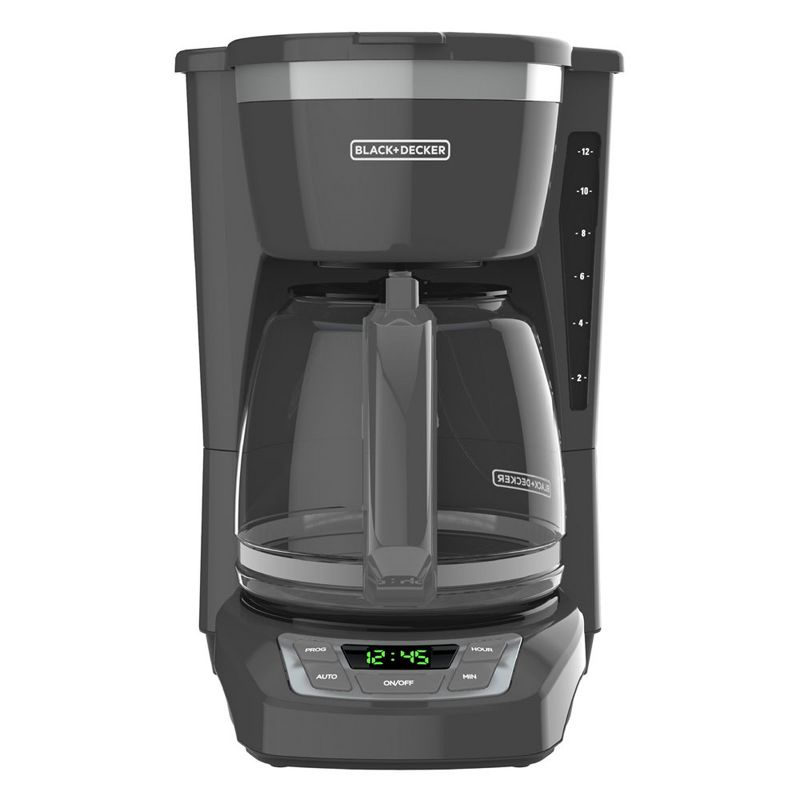 Black and Decker 12 Cup Programmable Coffee Maker in Gray, 2 of 9