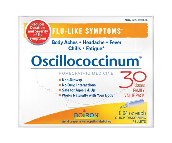 Oscillococcinum Flu-Like Symptom Relief Quick Dissolving Pellets - 30ct