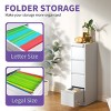 2/3/4/5-Drawer Vertical Filing Cabinet, Metal File Cabinet with Lock for Home Office Storage – The Pop Home - 2 of 4