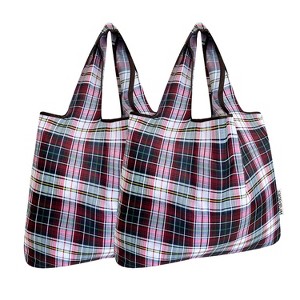 Wrapables Foldable Tote Nylon Reusable Grocery Bag (Set of 2) - 1 of 4