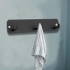 Unique Bargains Coat Hooks Wall Mount with Coat Hooks for Entryway Bathrooms - 2 of 4