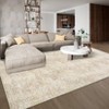 Modern Abstract Geometric Stripe Rugs for Living Room Bedroom Soft Low Pile Carpet Indoor Washable Non Slip Easy Care Area Rug - 4 of 4