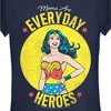 Juniors Womens Wonder Woman Moms Are Everyday Heroes T-Shirt - 2 of 4