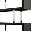 HomeRoots 67" Black And Silver Metal and Wood Three Tier Etagere Bookcase - 4 of 4