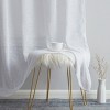HLC.ME Emily Faux Linen Semi Sheer Light Filtering Back Tab Pocket Lightweight Window Curtains Drapery, 2 Panels - 4 of 4