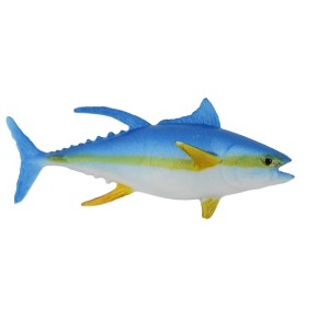 Collectible Wildlife Gifts | Bluefin Tuna, Rubber Fish, Realistic Toy Figure, Model,   Hand Painted, Gift,          2 1/2"      CH438 BB109 - 1 of 4