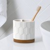 Sarasota Toothbrush Holder - Allure Home Creations: Resin & Wood, Bathroom Accessory, 4x4.13x2.36 inches - 2 of 4
