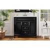 Okak 36" Bathroom Vanity with Ceramic Sink Modern Multi-function Bathroom Cabinet with 2 Soft Closing Doors and 2 Drawers Solid Wood Frame - 2 of 4
