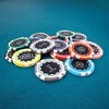 Slickblue 14-Gram Eclipse Poker Chips 25-Pack, Gear Inlay, Casino Chips, High Contrast Denominations, $1-$500 - 3 of 3