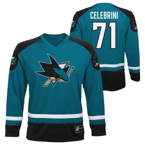 NHL San Jose Sharks Boys' Macklin Celebrini Team Jersey - 1 of 3