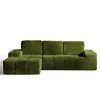 XIZZI Modular Left/Right Chaise Sectional Sofa, Quick-Ship Synthetic Leather or 4 Shimmer Fabric | Zero Assembly | High Density Foam & Pocket Springs - 3 of 4