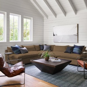 Royal Hampton Square Shape Acacia Wood Coffee Table with Trapezoid Base,36 Inch - 1 of 4