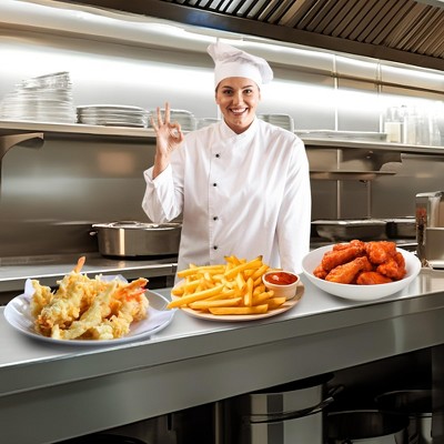 10QT Electric Deep Fryer - Stainless Steel Commercial Single Basket Fryer with Adjustable Thermostat & Splatter Lid