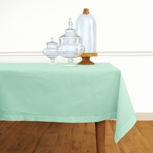 Solino Home Cotton and Linen Hemstitch Tablecloth - 1 of 4
