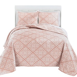 Collections Etc Jacquard Patterned Bedspread - 1 of 3