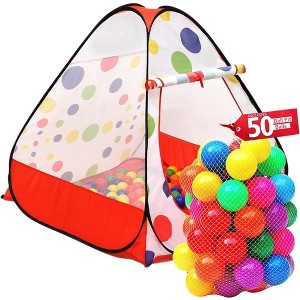Kiddey Ball Pit Play Tent, Perfect Playhouse for Kids, Foldable and Easy Set Up - Triangle Design - 1 of 4
