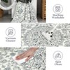 Vintage Medallion Washable Area Rug - Non-Slip Low-Profile Indoor Carpet for Living Room, Bedroom & Dining Room - 4 of 4