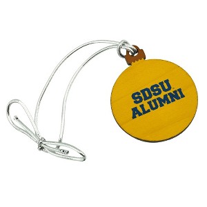 South Dakota State University Alumn Mini Small Tiny Wood Christmas Tree Holiday Ornament - 1 of 4