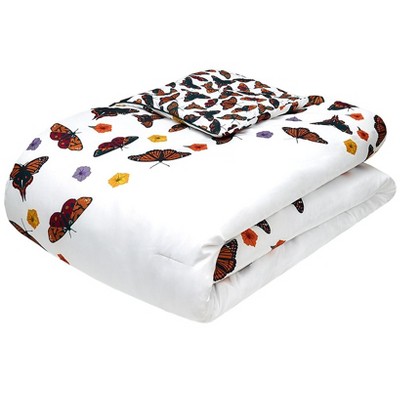 The Lakeside Collection Skeleton with Butterflies Comforter Set
