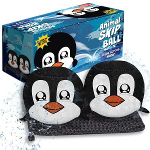 Activ Life 2 Pack Ultimate Skip Ball - Water Bouncing Ball, Create Memories with Friends & Family at The Beach or Pool, Penguin - 1 of 3