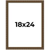 PosterPalooza | Sculpted Gold Picture Frame - UV Acrylic, Foam Board Backing, Hanging Hardware - 2 of 4