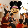 LoonBalloon 33" Halloween Disco Jack-o-Lantern Holographic Balloon with 4 Latex Balloons – Party Decoration Set - 4 of 4