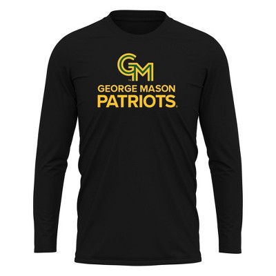 George Mason University Adult Sport Long Sleeve Shirt Primary Logo, Athletic Heather