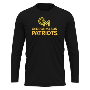 George Mason University Adult Sport Long Sleeve Shirt Primary Logo, Athletic Heather - 1 of 4