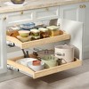 LOVMOR Pull Out Cabinet Organizer 10.5" W x 21" D, Soft Close Slide Out Drawer Storage for Kitchen, Pull-Out Organizer Storage for Base Cabinet - 3 of 4