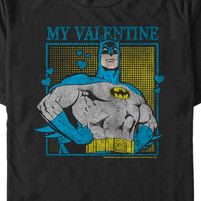 Men's Batman My Valentine Distressed T-Shirt, 2 of 6