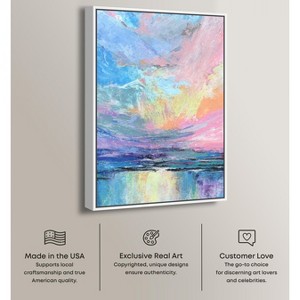 Art Remedy Nature's Colors Colorful Abstract Wall Art Framed - 1 of 4