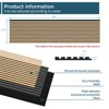 SMARTSTANDARD 105.9 in. x 20.47 in. x 0.9 in. Slat Wood Acoustic Sound Absorbing 3D Decorative Wall Paneling, 2-Pack - 3 of 4