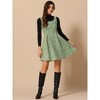 INSPIRE CHIC Women's Sleeveless Square Neck Plaid Fit and Flare Tweed Dresses - 4 of 4