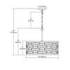 Elk Home Lineo 6 - Light Chandelier in  Matte Black - 2 of 3