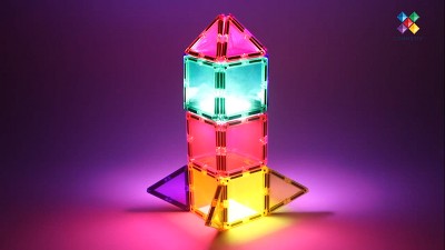 CONNETIX Magnetic Tiles Light Star Pack 28pc : Target
